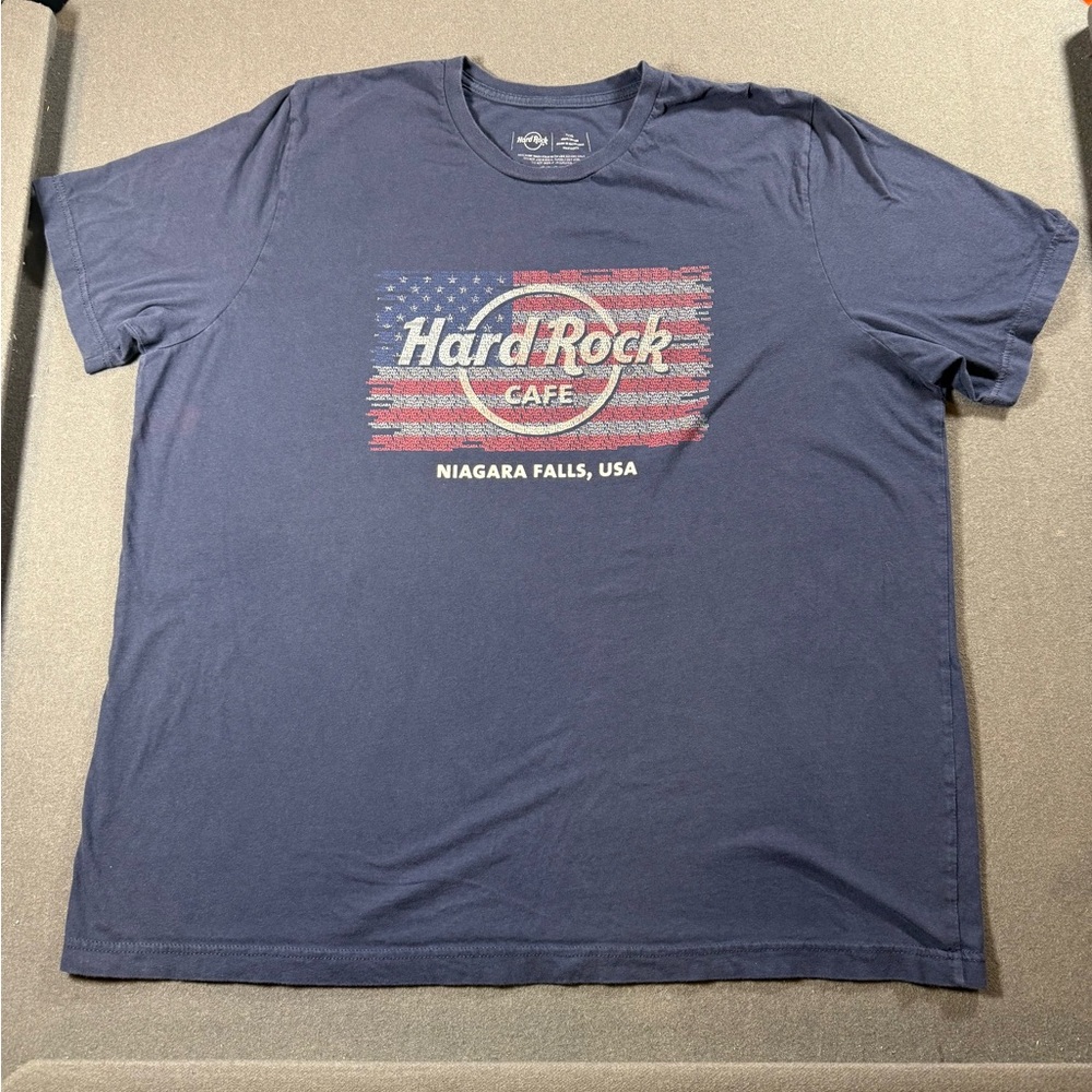Hard Rock Cafe Niagara Falls Short Sleeve Navy Blue T-Shirt Men’s XXXL